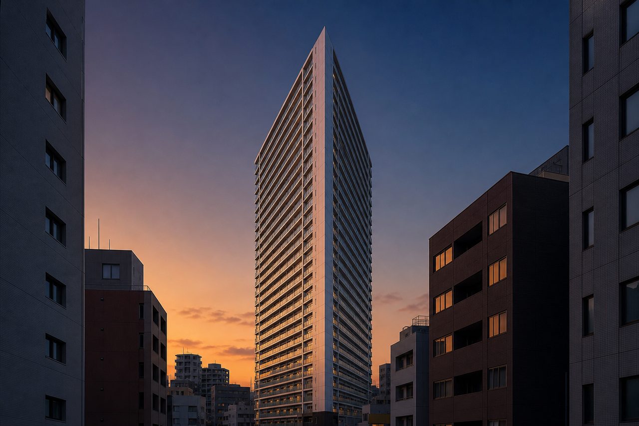 エアライズタワーをイメージした外観（別アングル）