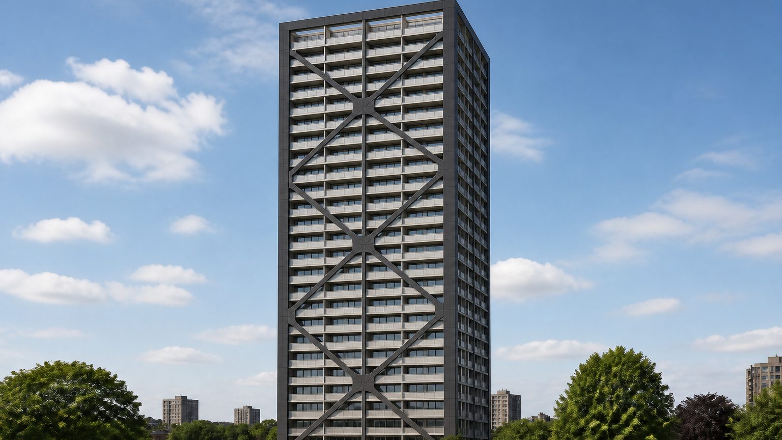 アステム芦屋C棟の外観イメージ