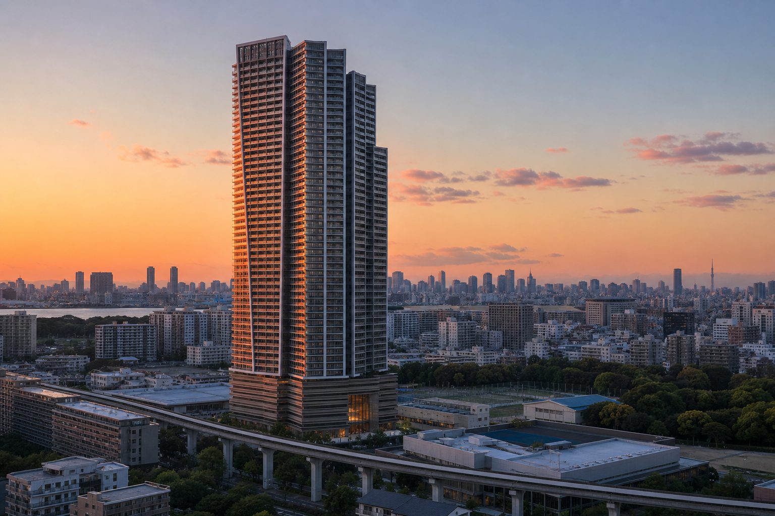 ブランズタワー豊洲をイメージした外観