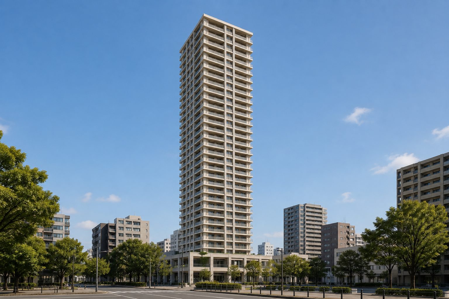 知事公館前タワーレジデンスの外観イメージ