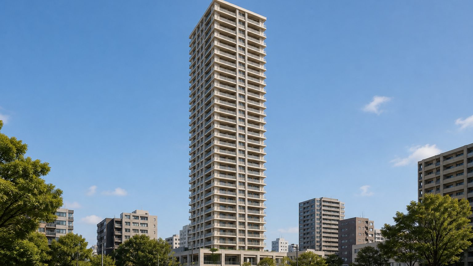 知事公館前タワーレジデンスの外観イメージ