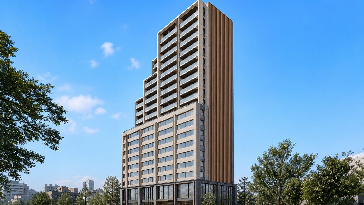 シティタワー郡山の外観イメージ