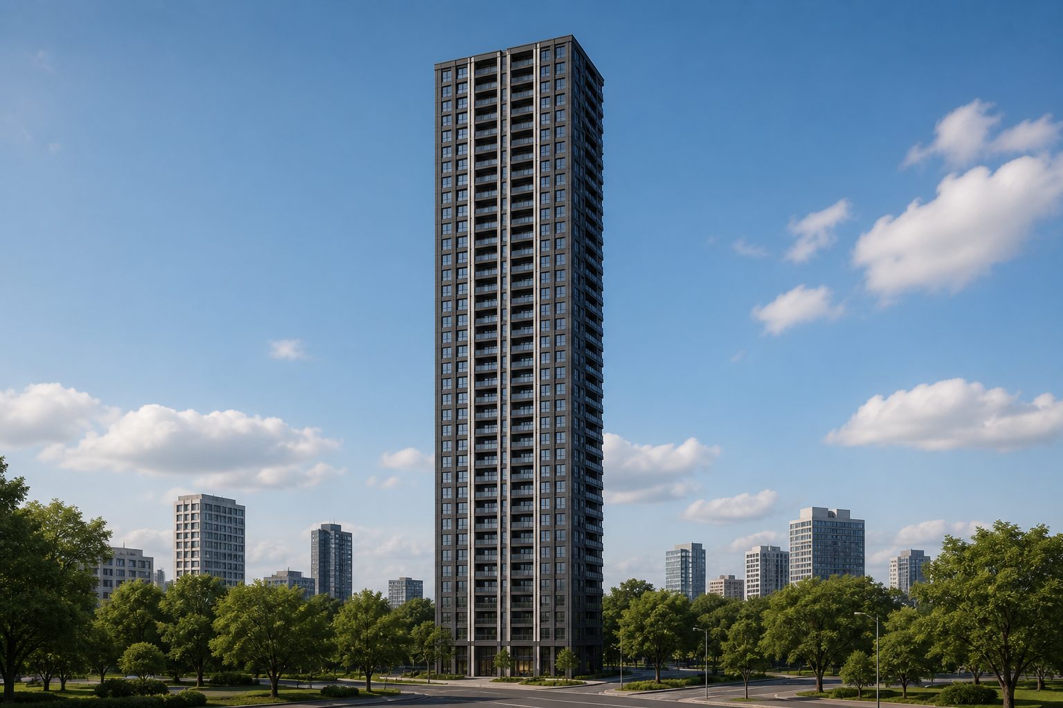 シティタワー名古屋久屋大通公園をイメージした外観
