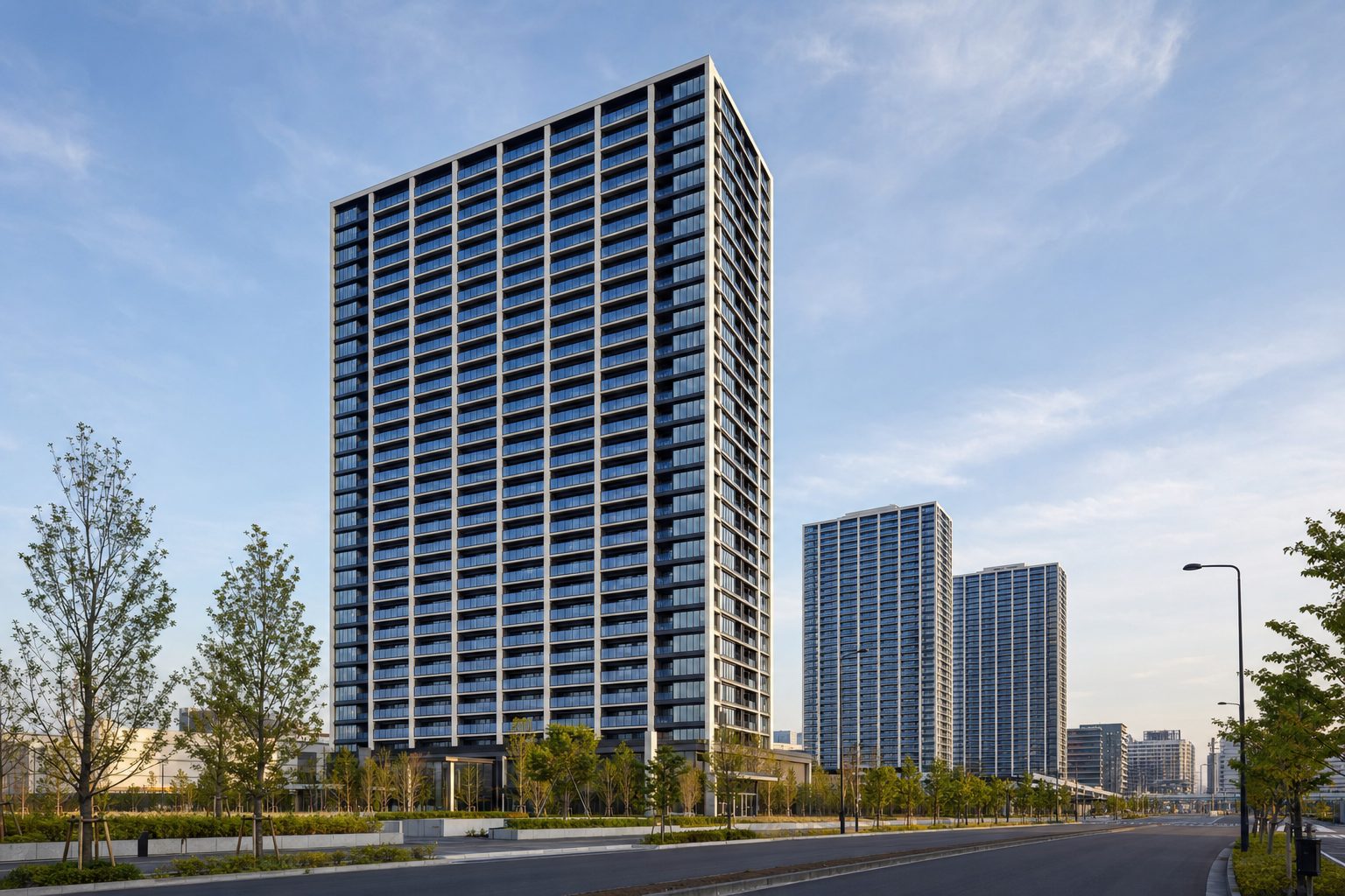 シティタワーズ東京ベイ ウエストタワーをイメージした外観