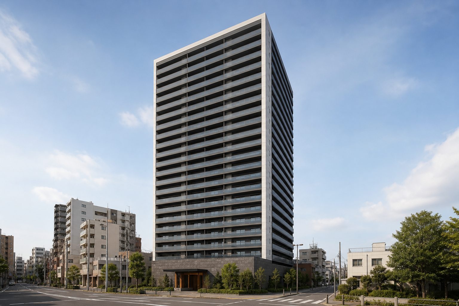 クレヴィアタワー大井町ザレジデンスの外観イメージ