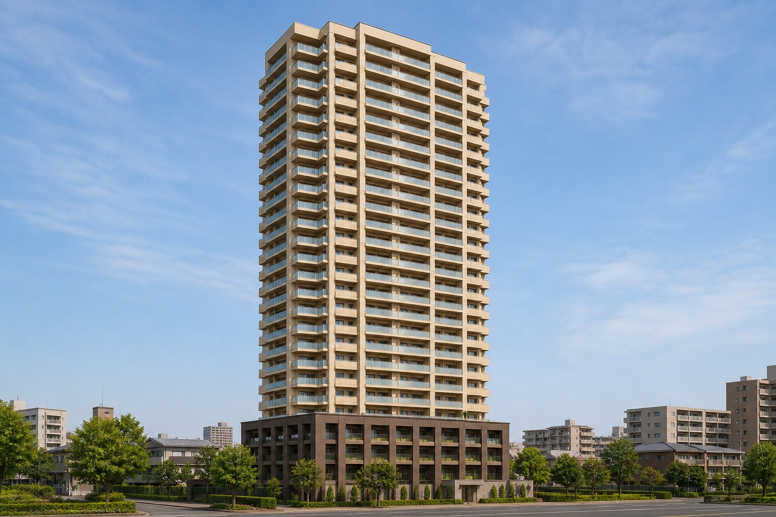 コムズシティ野江C棟の外観イメージ