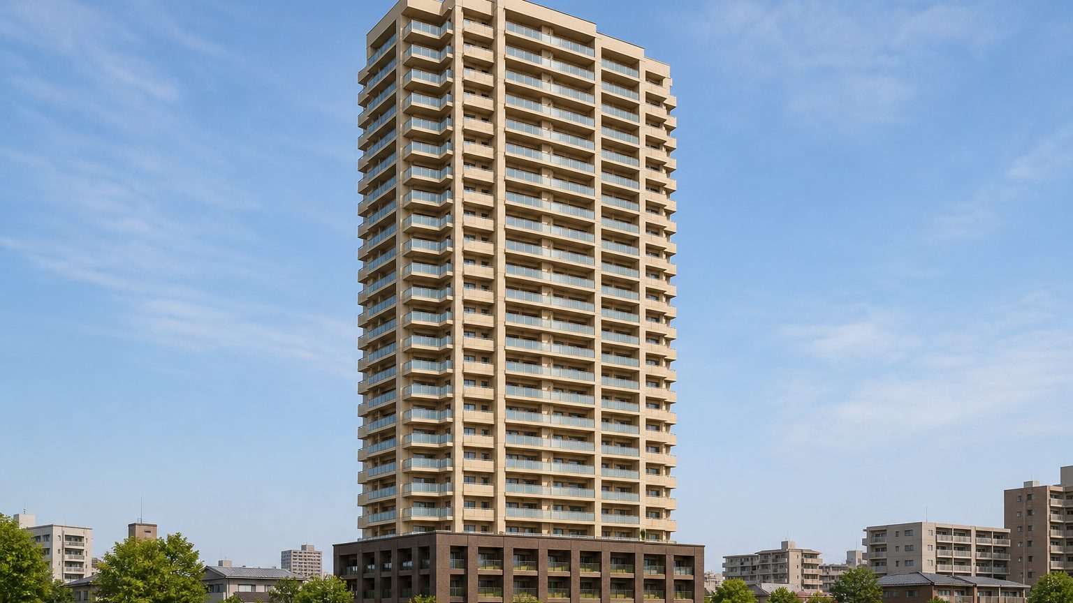 コムズシティ野江C棟の外観イメージ