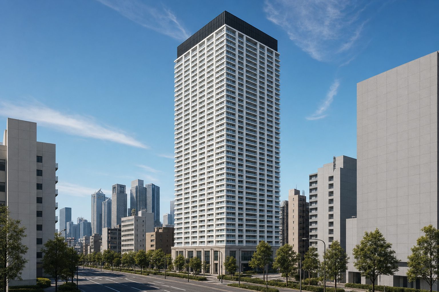コンシェリア西新宿 TOWER'S WESTをイメージした外観