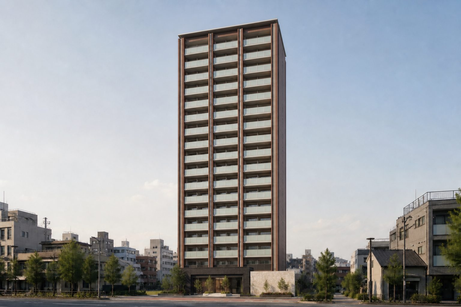 クレアホームズ松山ランドマークタワーの外観イメージ