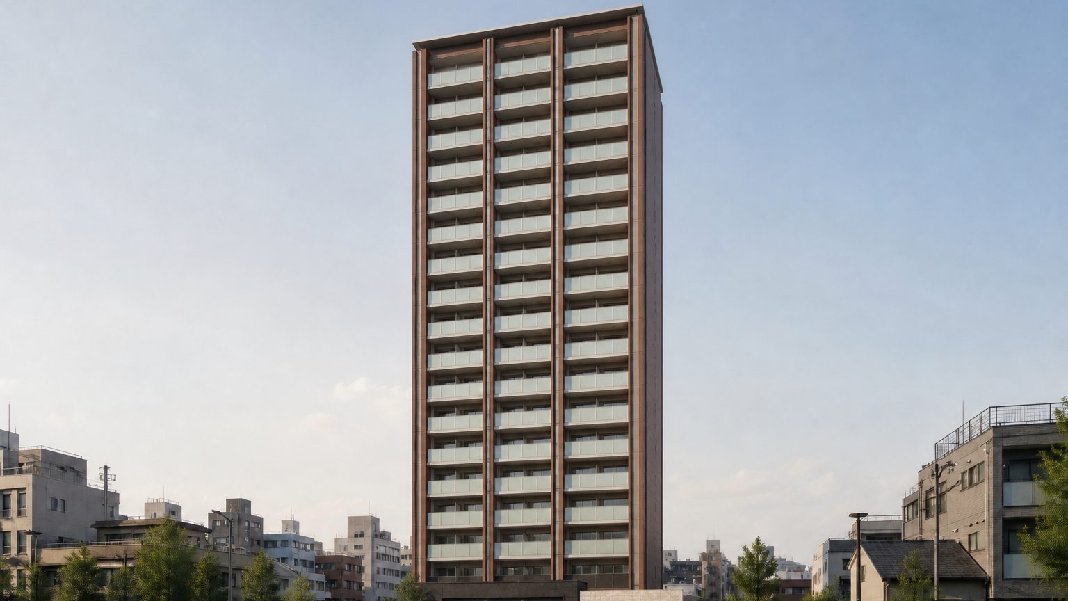 クレアホームズ松山ランドマークタワーの外観イメージ