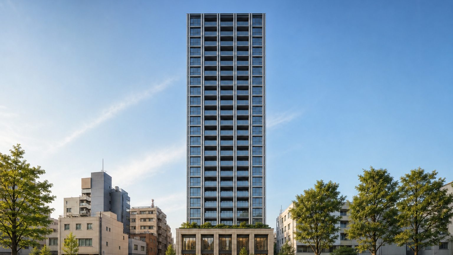 クレヴィアタワー池田山の外観イメージ