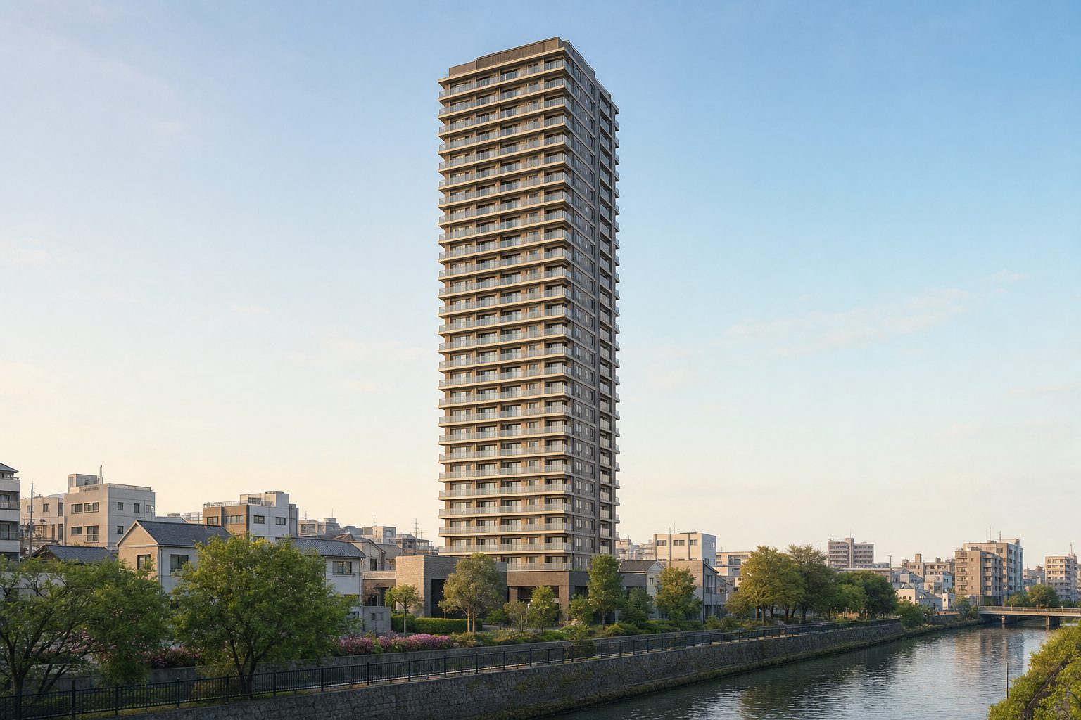 D'グラフォート清澄白河スパークリングタワーの外観イメージ