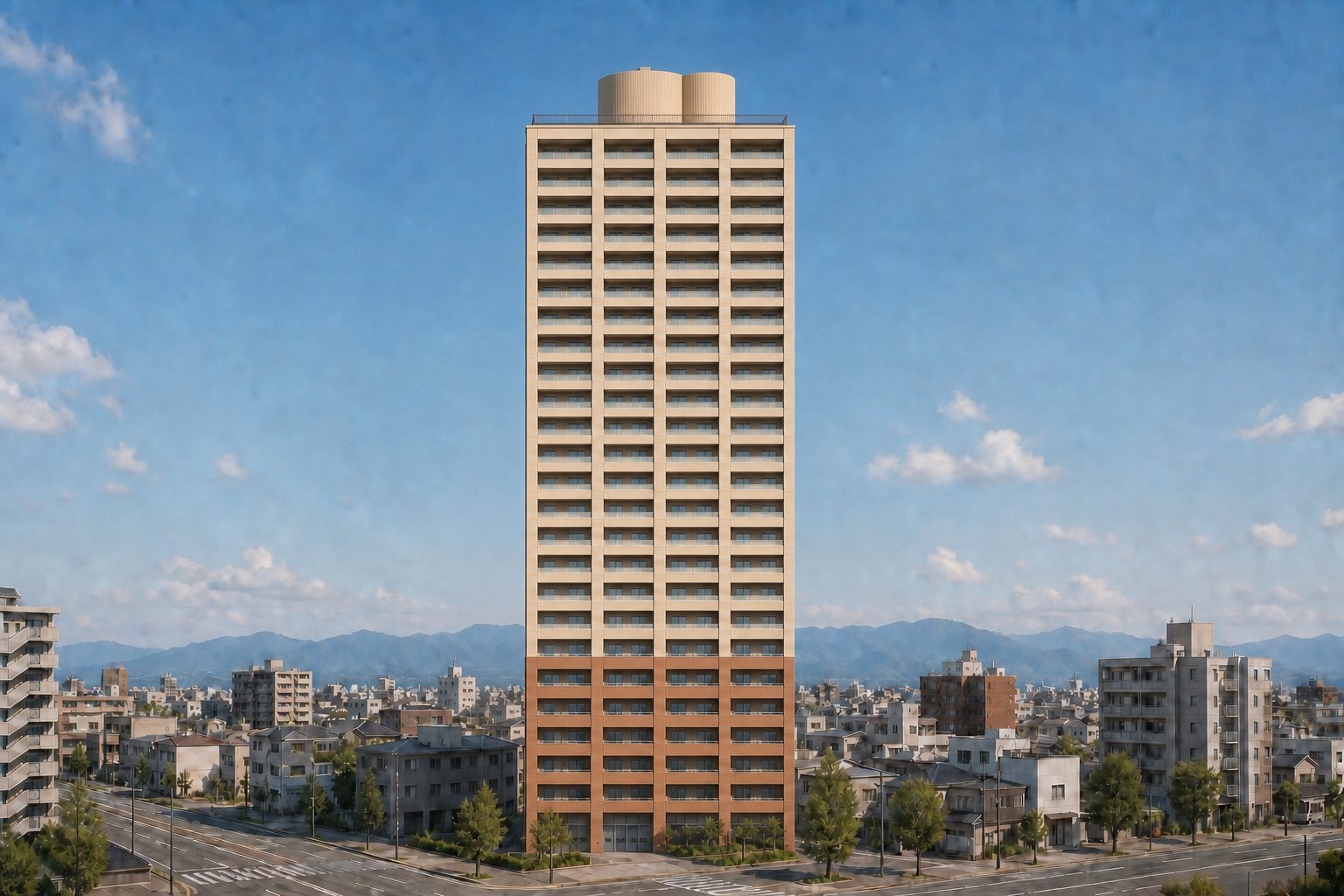 D'グラフォート十日町タワーの外観イメージ