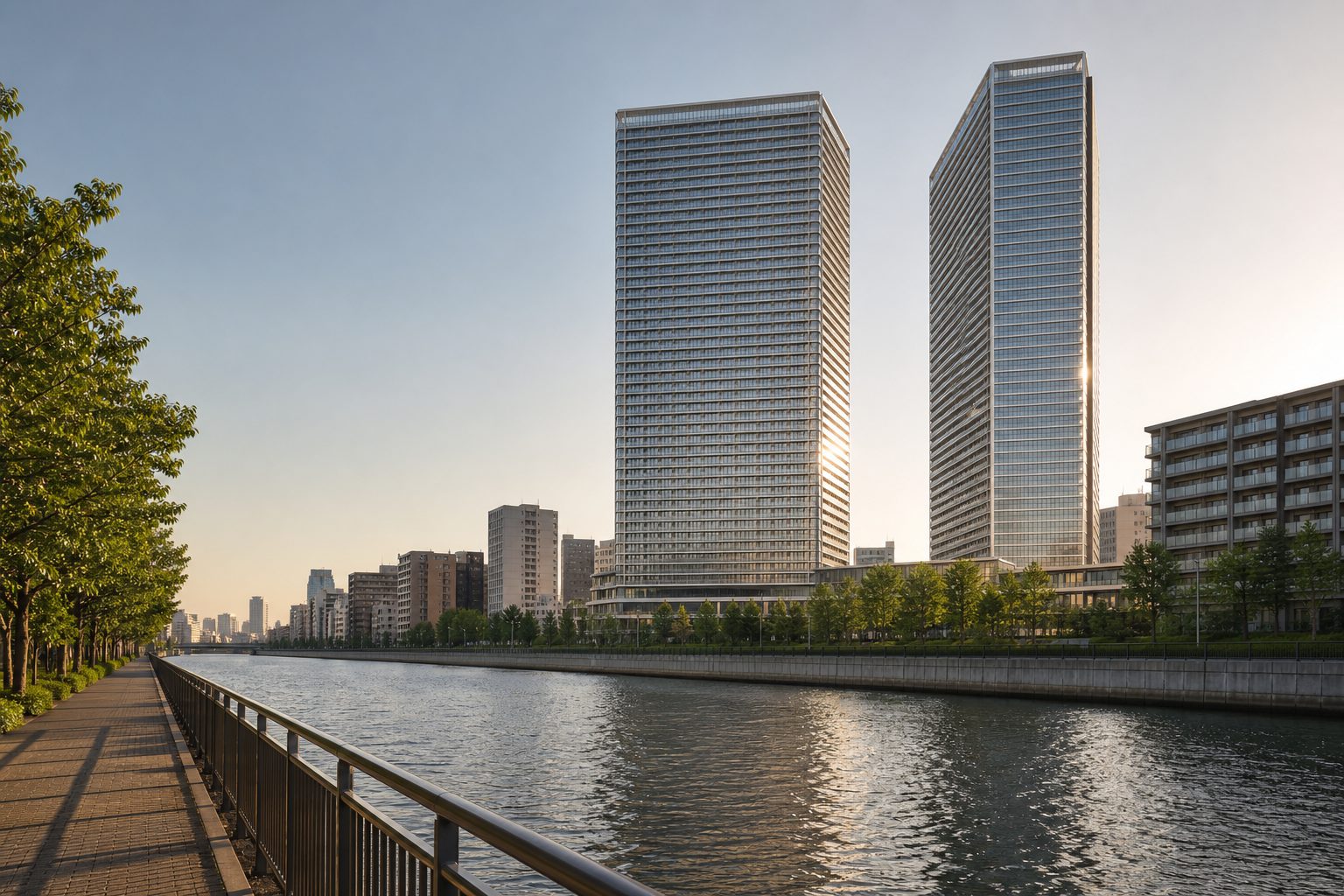 DEUX TOURS CANAL&SPA EAST棟（ドゥ・トゥール キャナル＆スパ EAST棟）をイメージした外観
