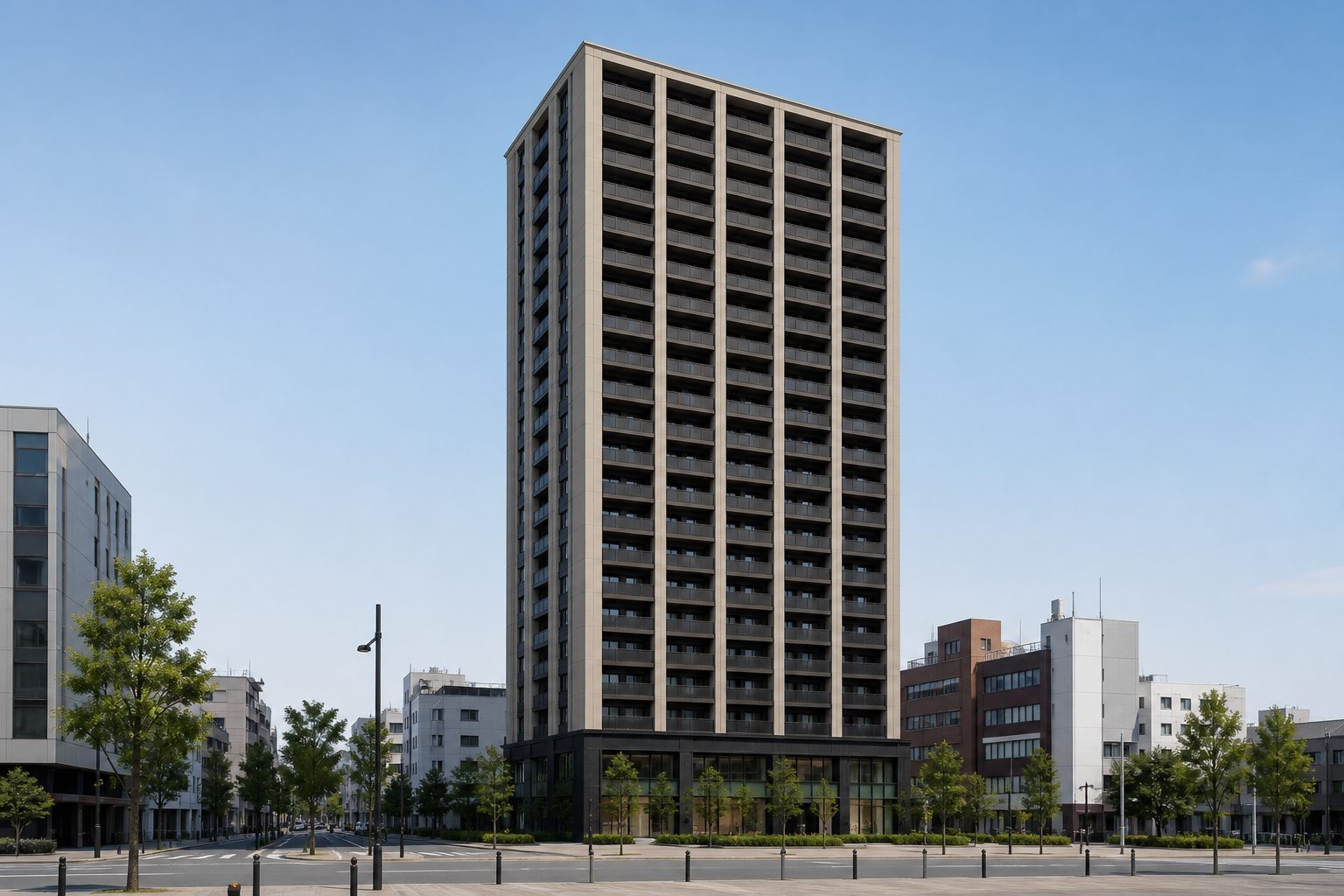 デュオヒルズ山形七日町タワーの外観イメージ