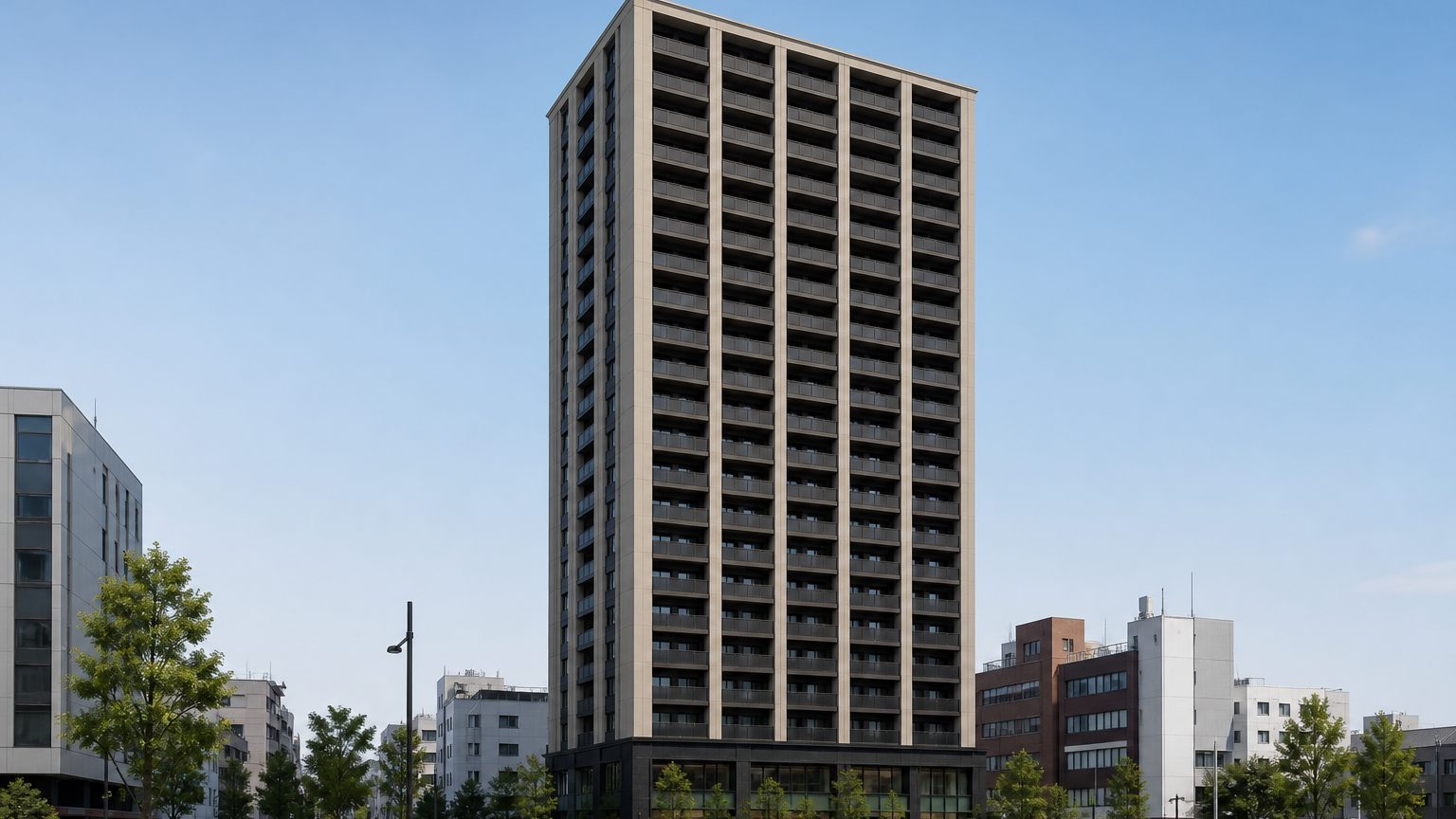 デュオヒルズ山形七日町タワーの外観イメージ
