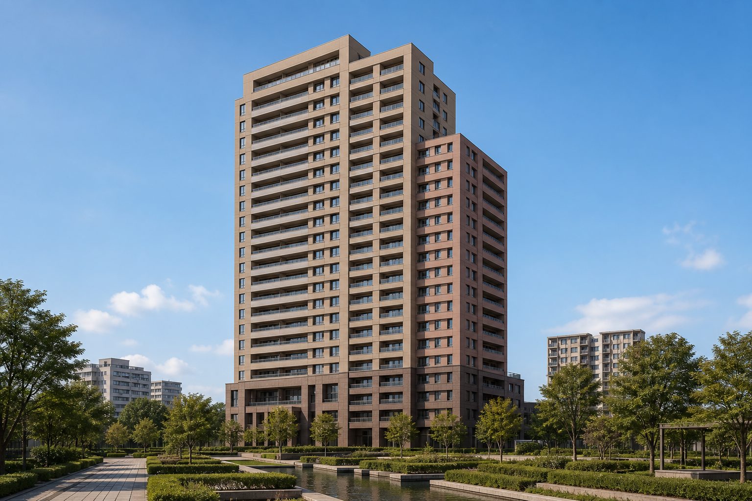 ファミールハイツ泉大津セントハーバーシティ7番館の外観イメージ