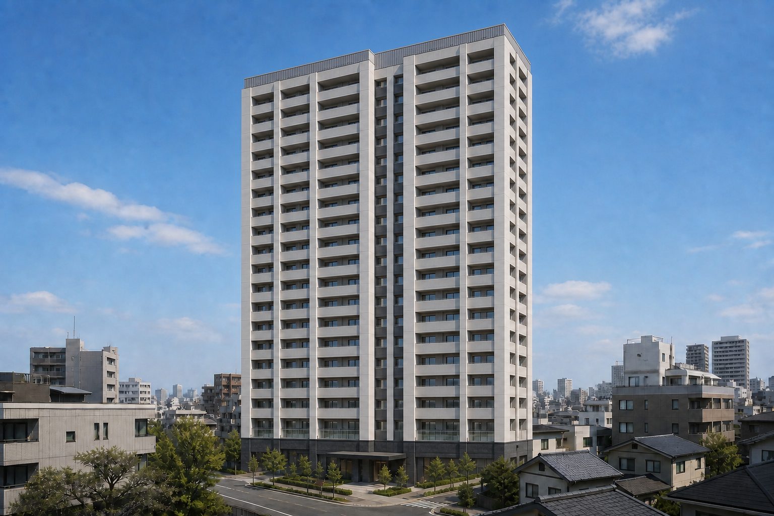 GAタワーをイメージした外観