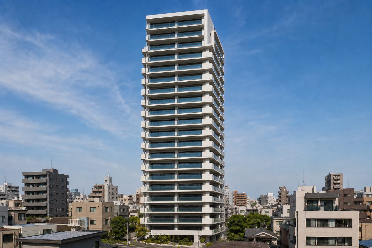 グランアルト天神タワーをイメージした外観