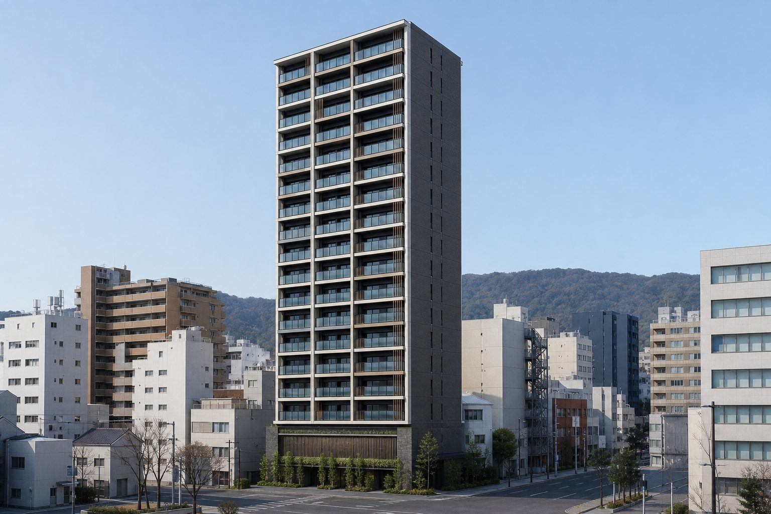 レーベン松山三番町 ONE TOWERの外観イメージ