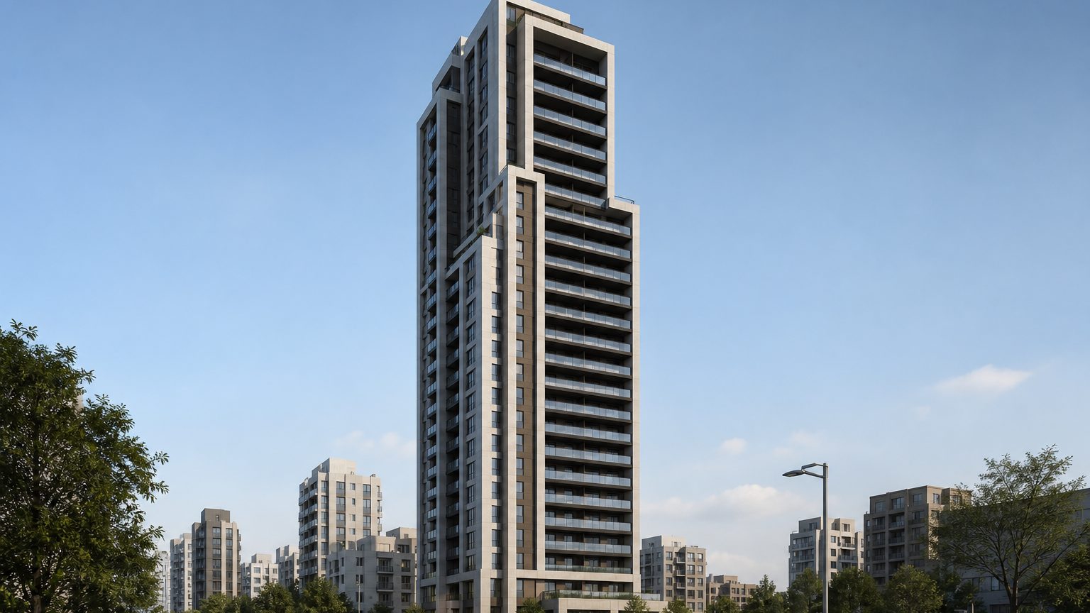 レーベン松山市駅 ALBIO TOWERの外観イメージ