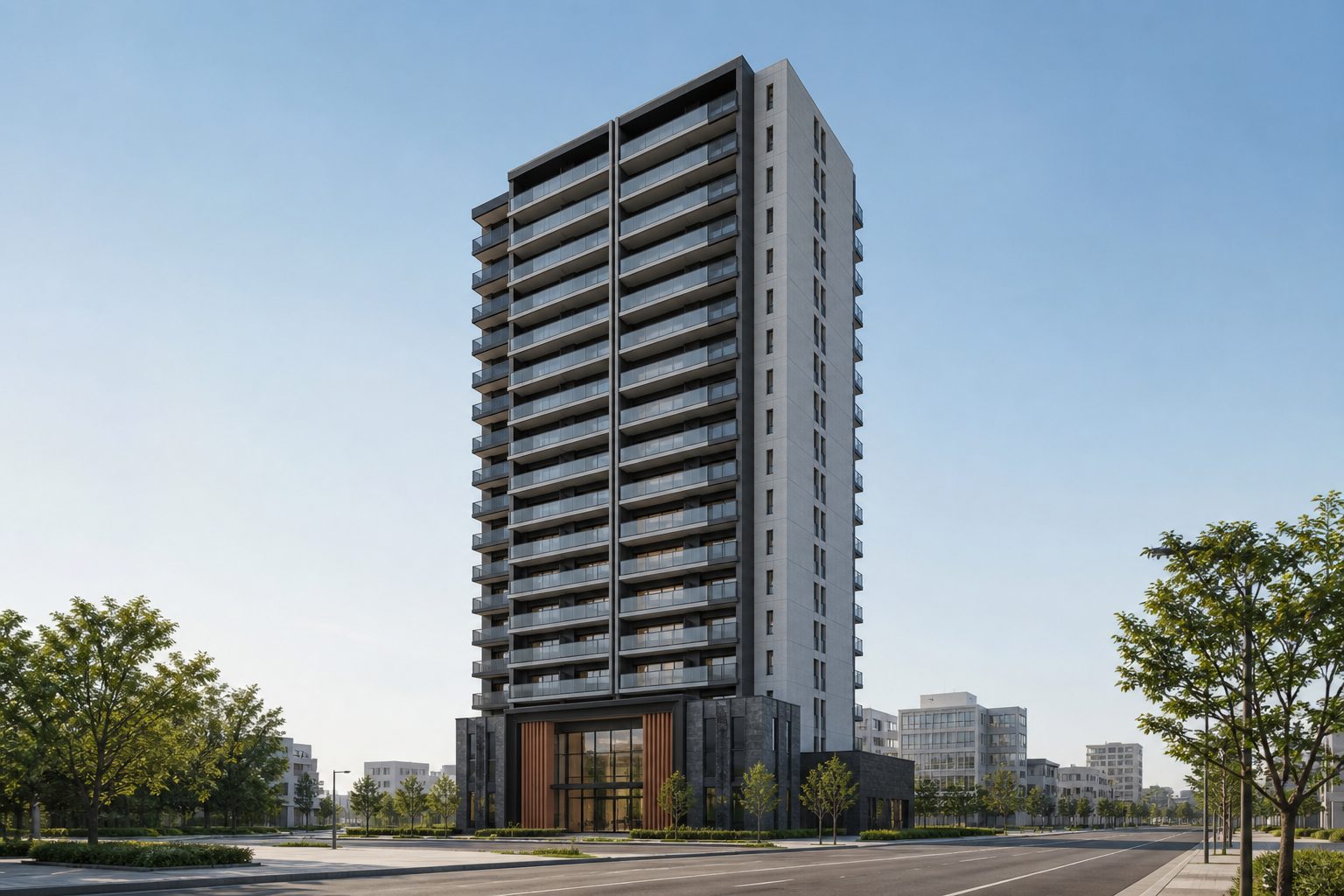 レーベン水戸ONE STATE TOWERの外観イメージ