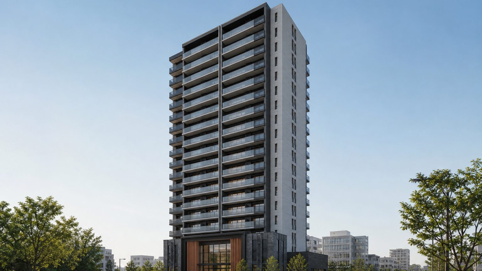 レーベン水戸ONE STATE TOWERの外観イメージ