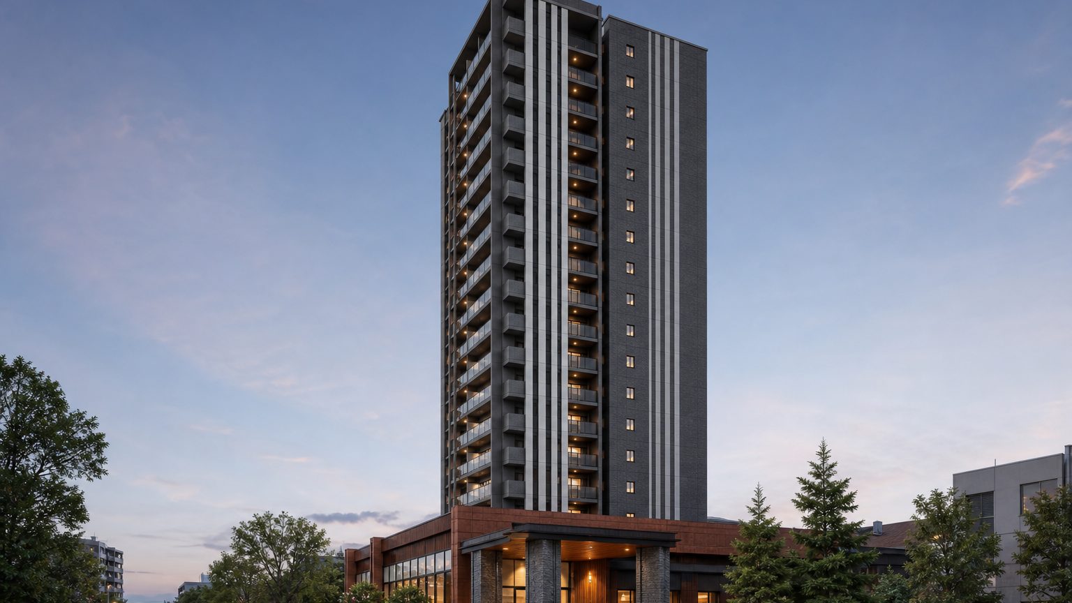 レーベン長野 THE MID TOWERの外観イメージ