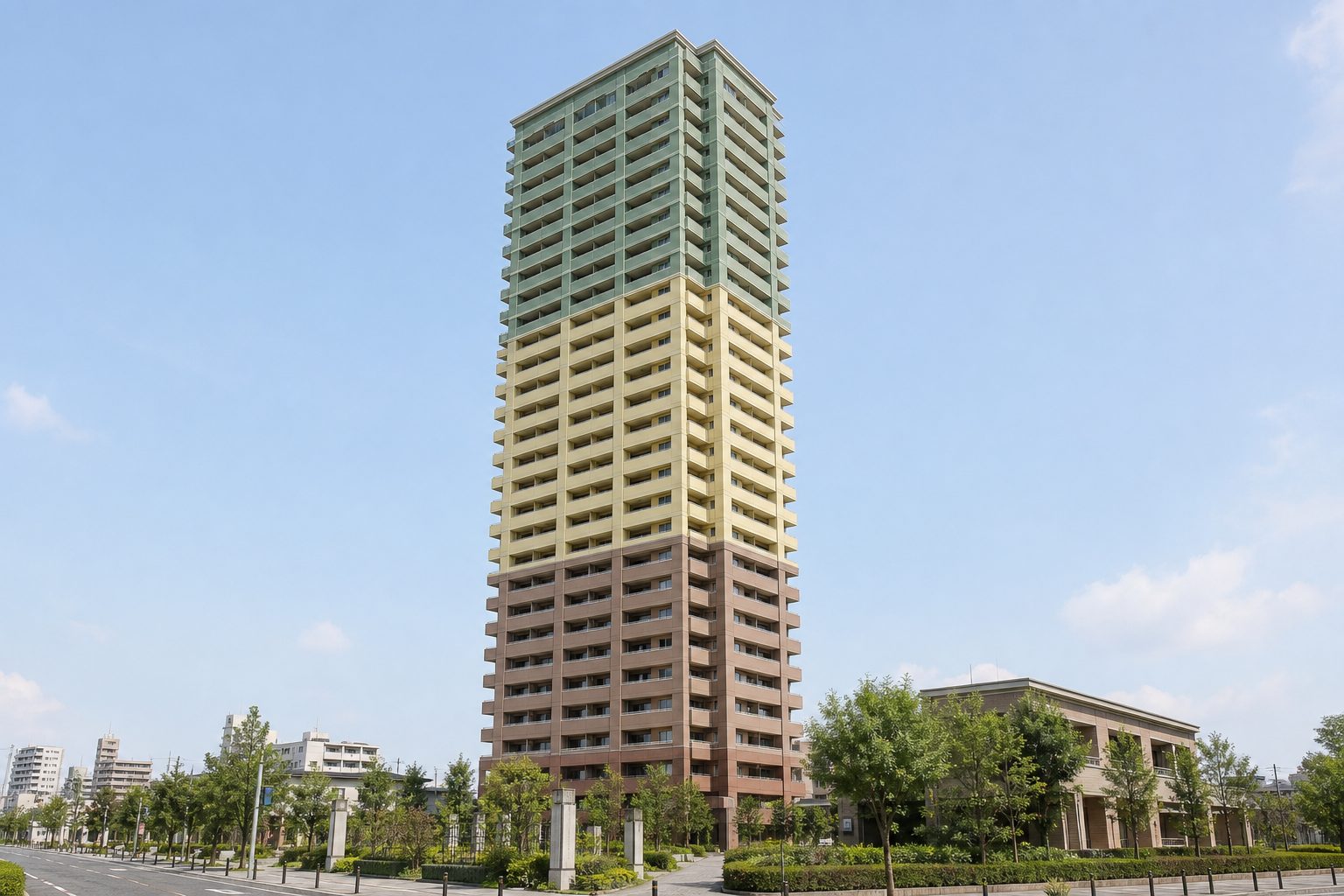 ライオンズタワー大島をイメージした外観