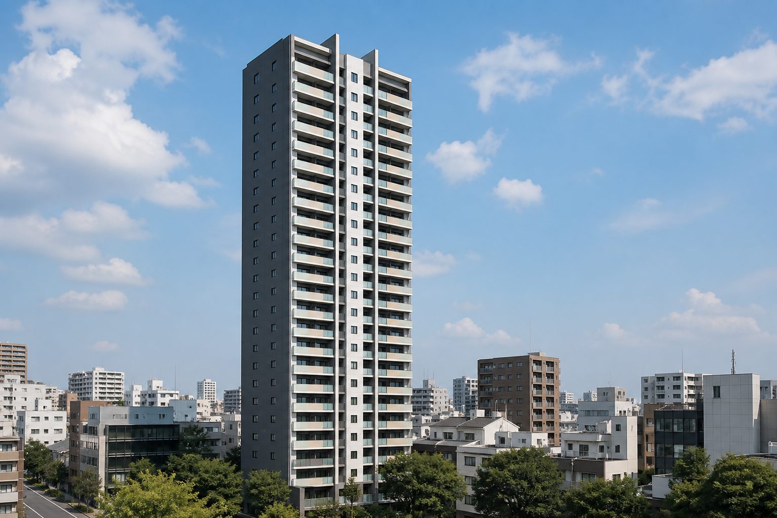 ロジュマンタワー大阪天満橋の外観イメージ