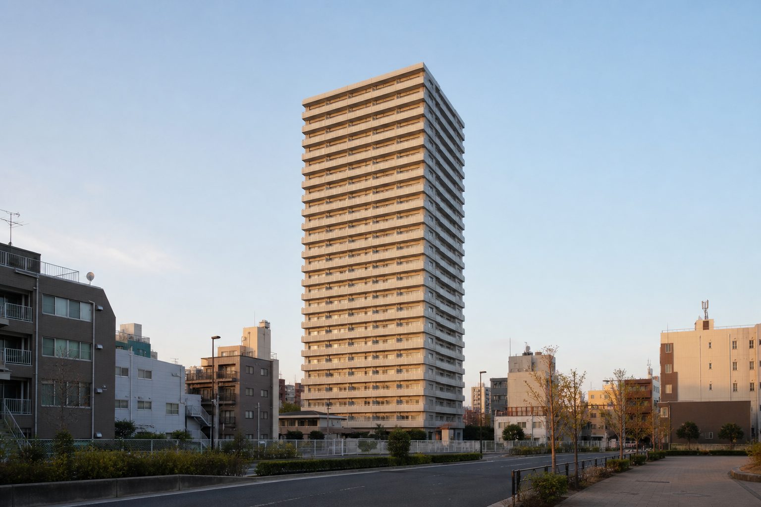 西戸山タワーホウムズ ノースタワーをイメージした外観