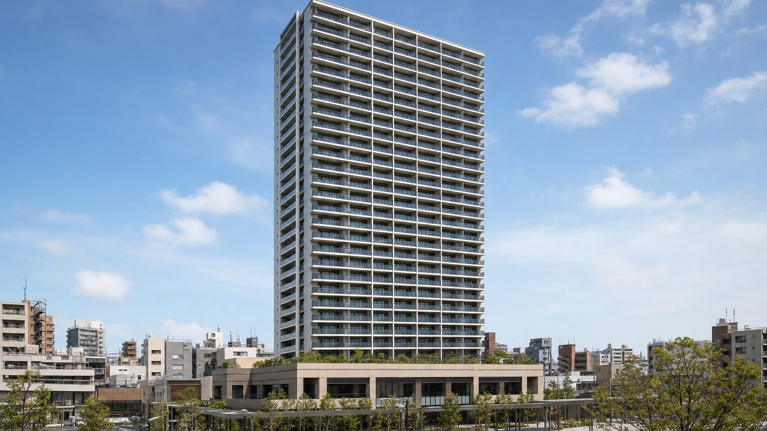 パークシティ小岩ザタワーの外観イメージ