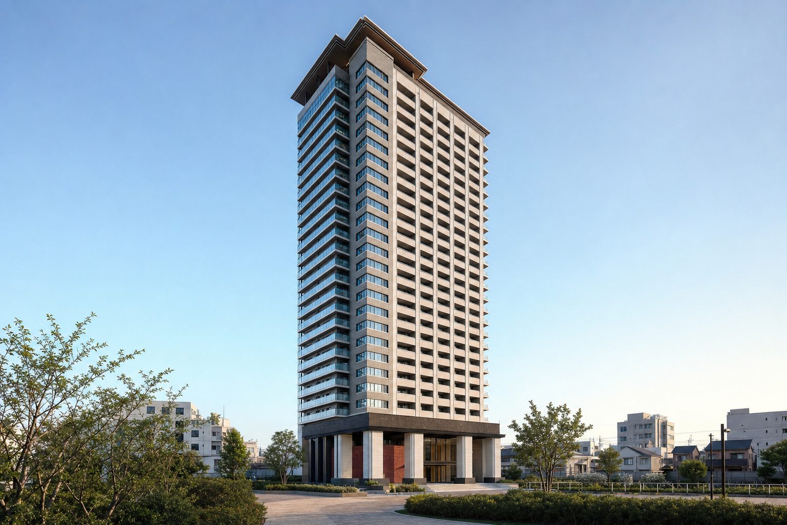 パークタワー東京フロントをイメージした外観