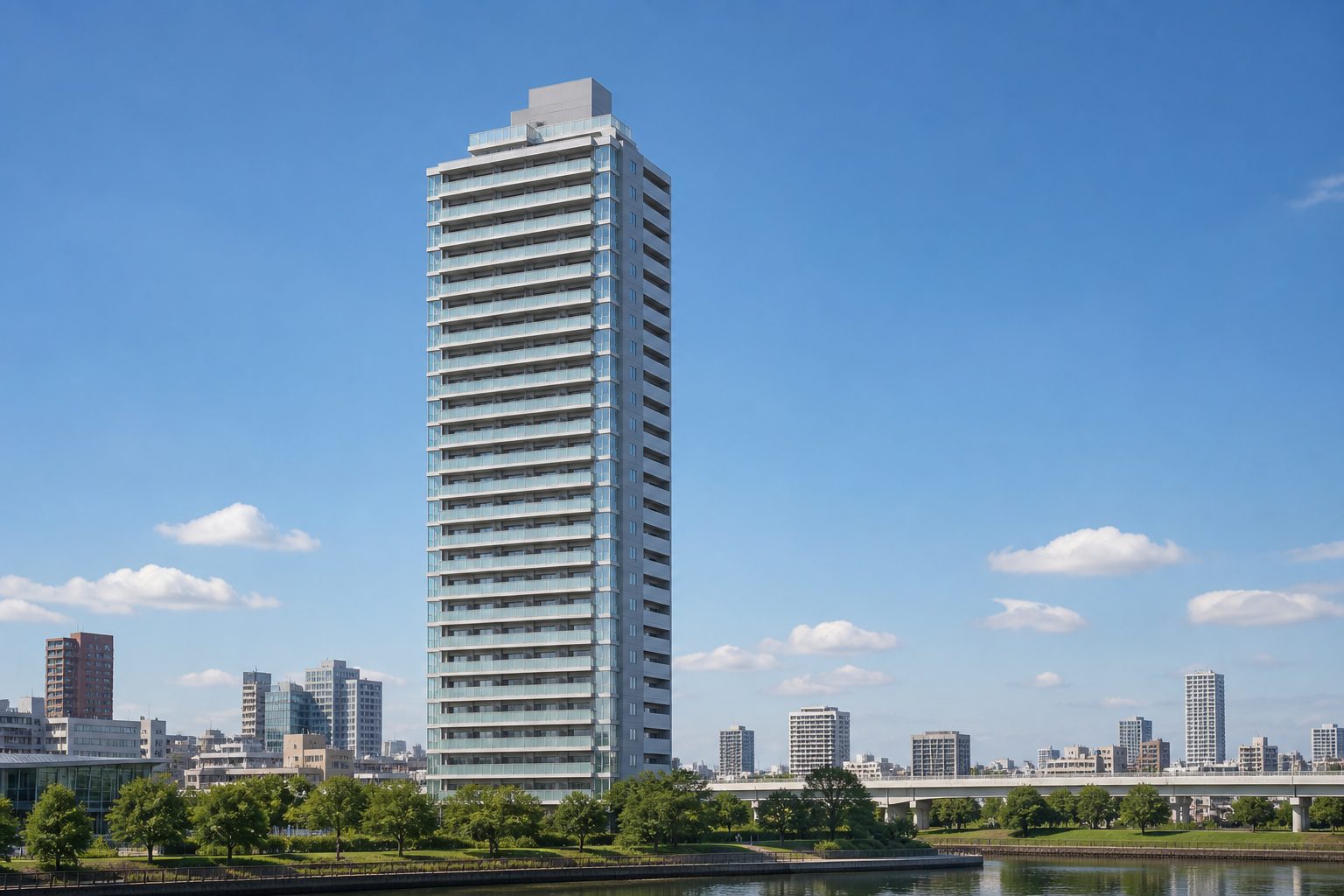 プレミストタワー新さっぽろをイメージした外観