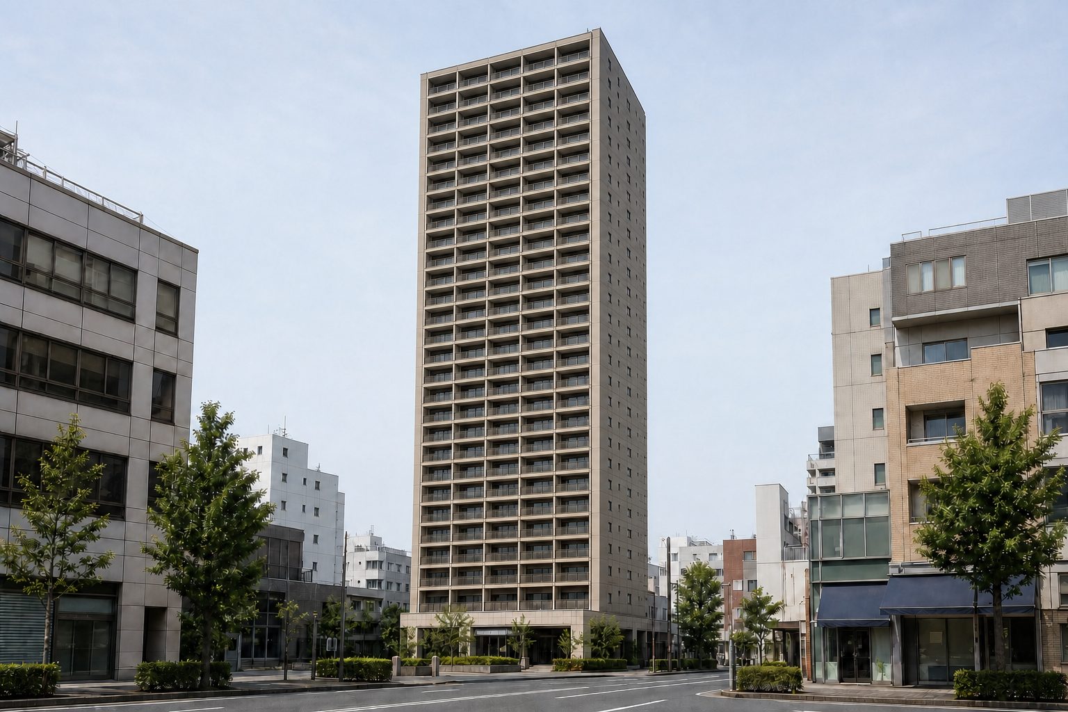プラウドタワー二子玉川の外観イメージ