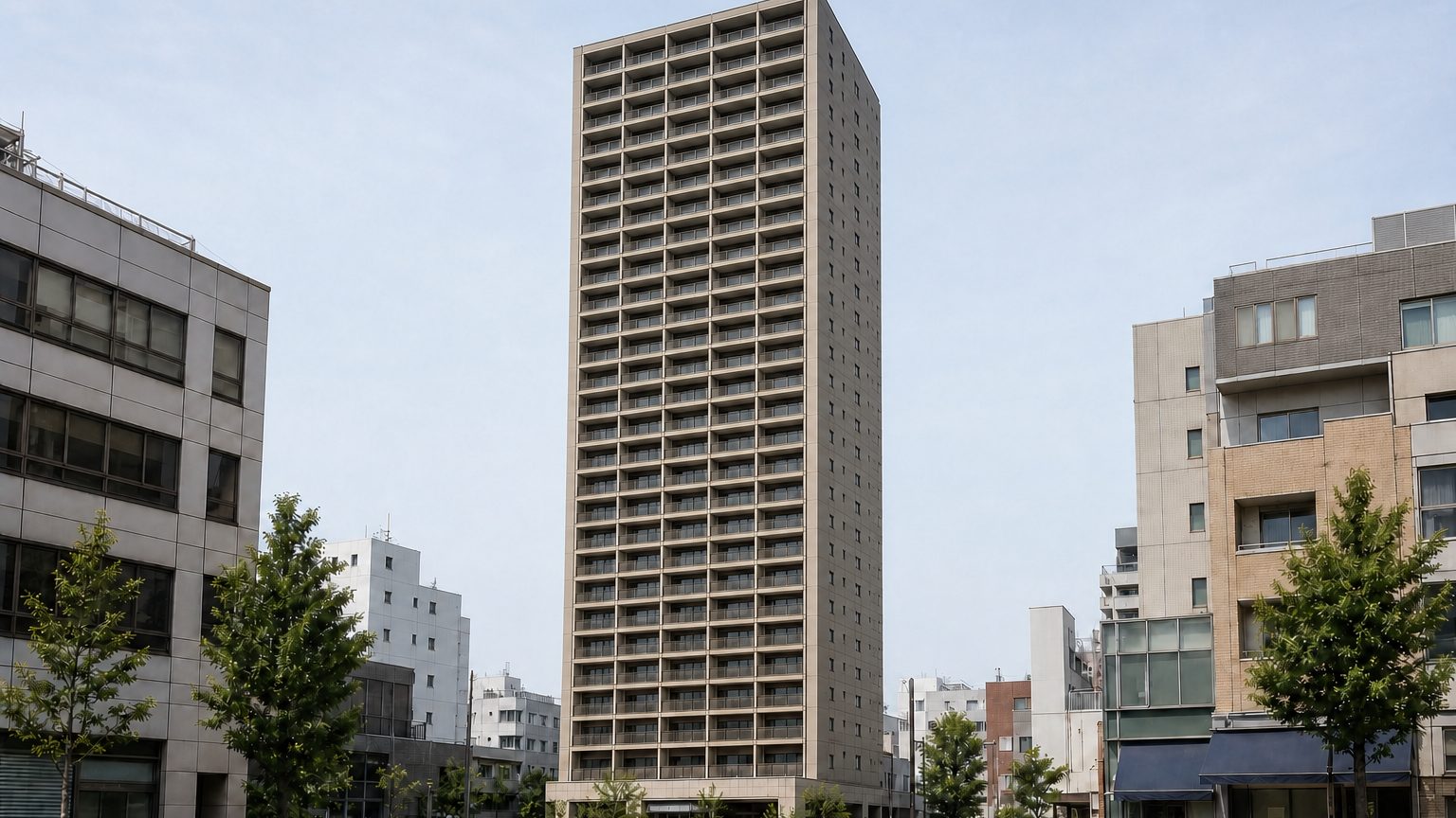 プラウドタワー二子玉川の外観イメージ