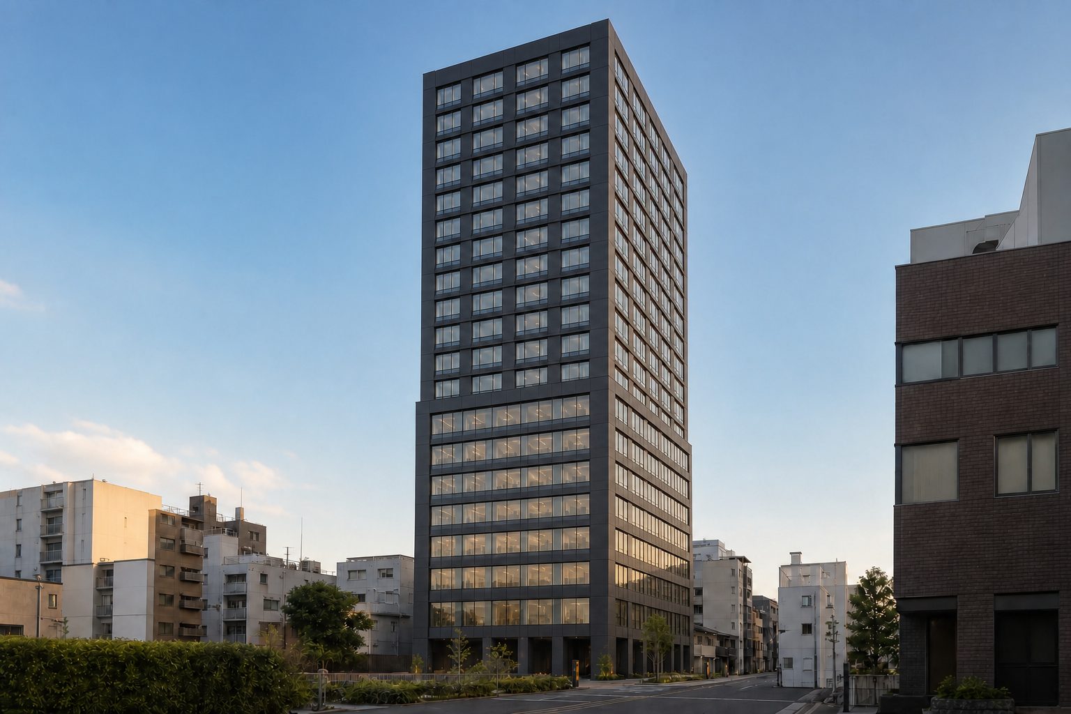 Sタワーをイメージした外観