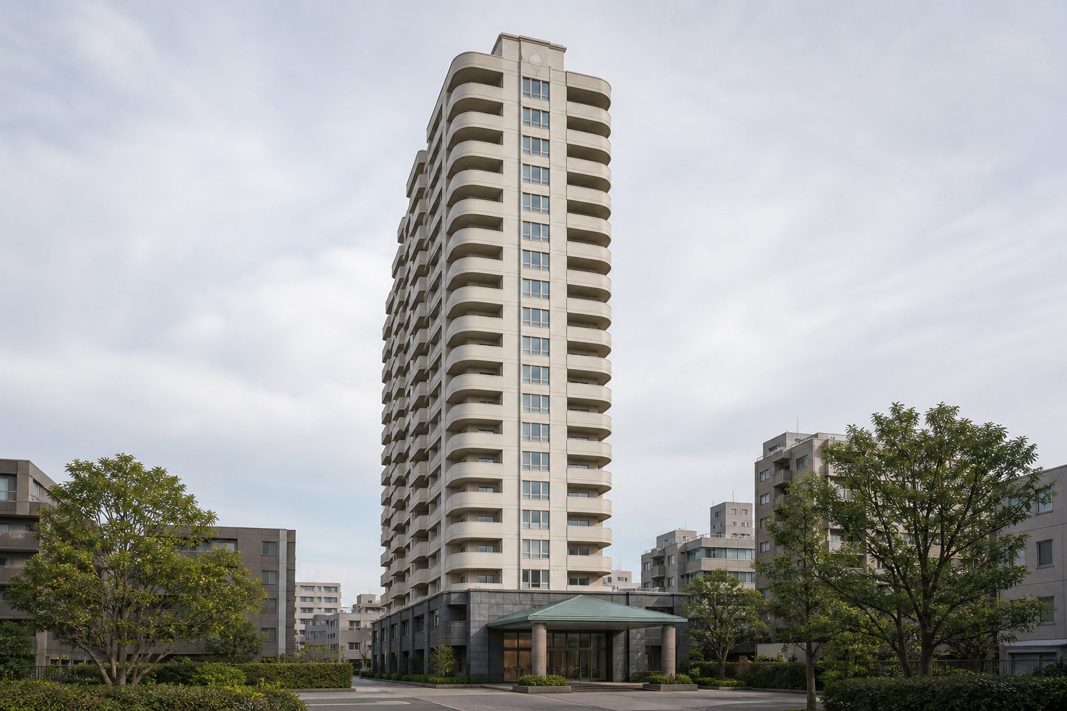 三の丸グランキャッスルタワーの外観イメージ