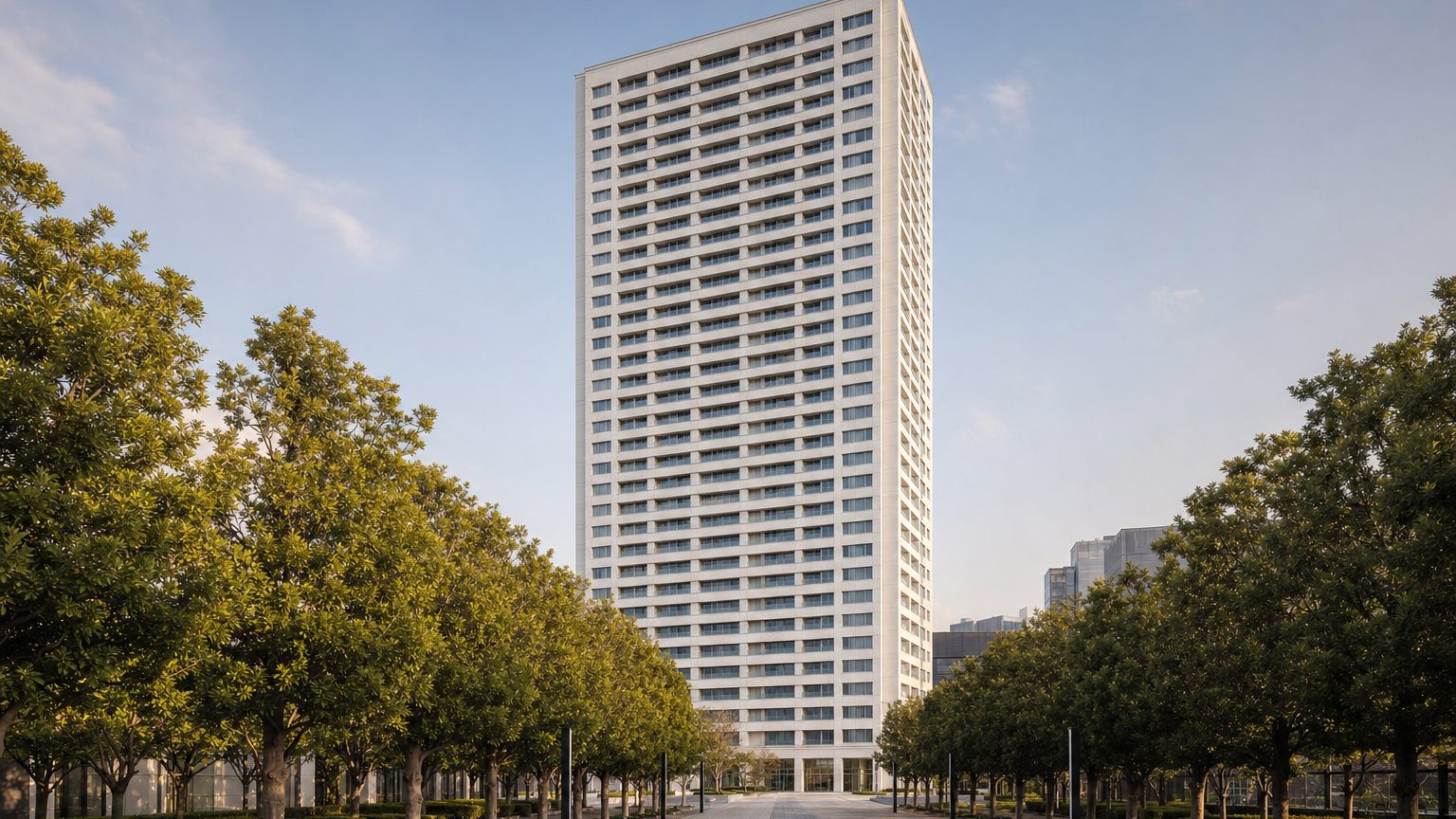 ストーリア品川（現行サービスアパートメント表示：オークウッドレジデンス品川 / Oakwood Residence Shinagawa Tokyo）の外観イメージ