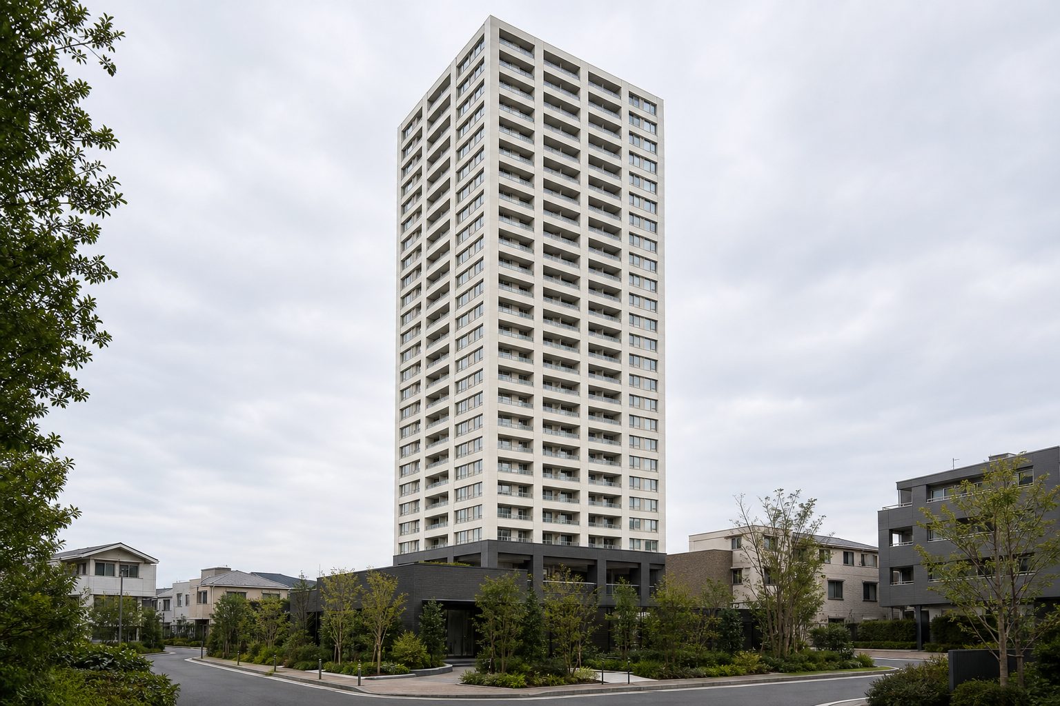 ザ・パークハウス三軒茶屋タワーをイメージした外観