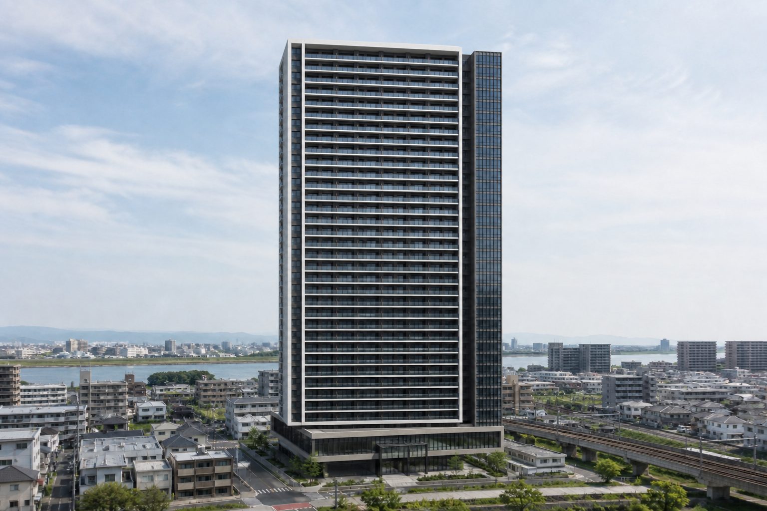 THE TOWER HIRAKATAをイメージした外観