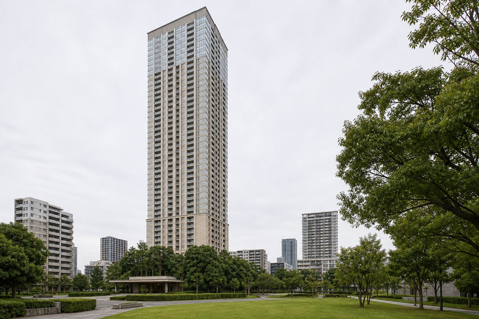 THE TOYOSU TOWERをイメージした外観