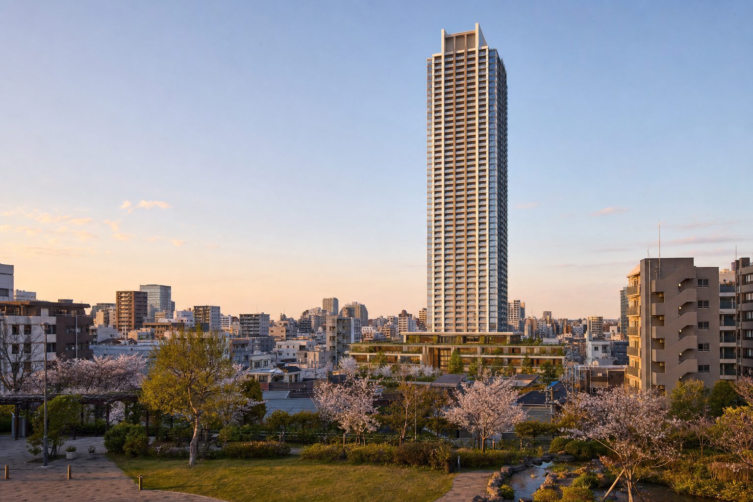 富久クロス コンフォートタワーの外観イメージ