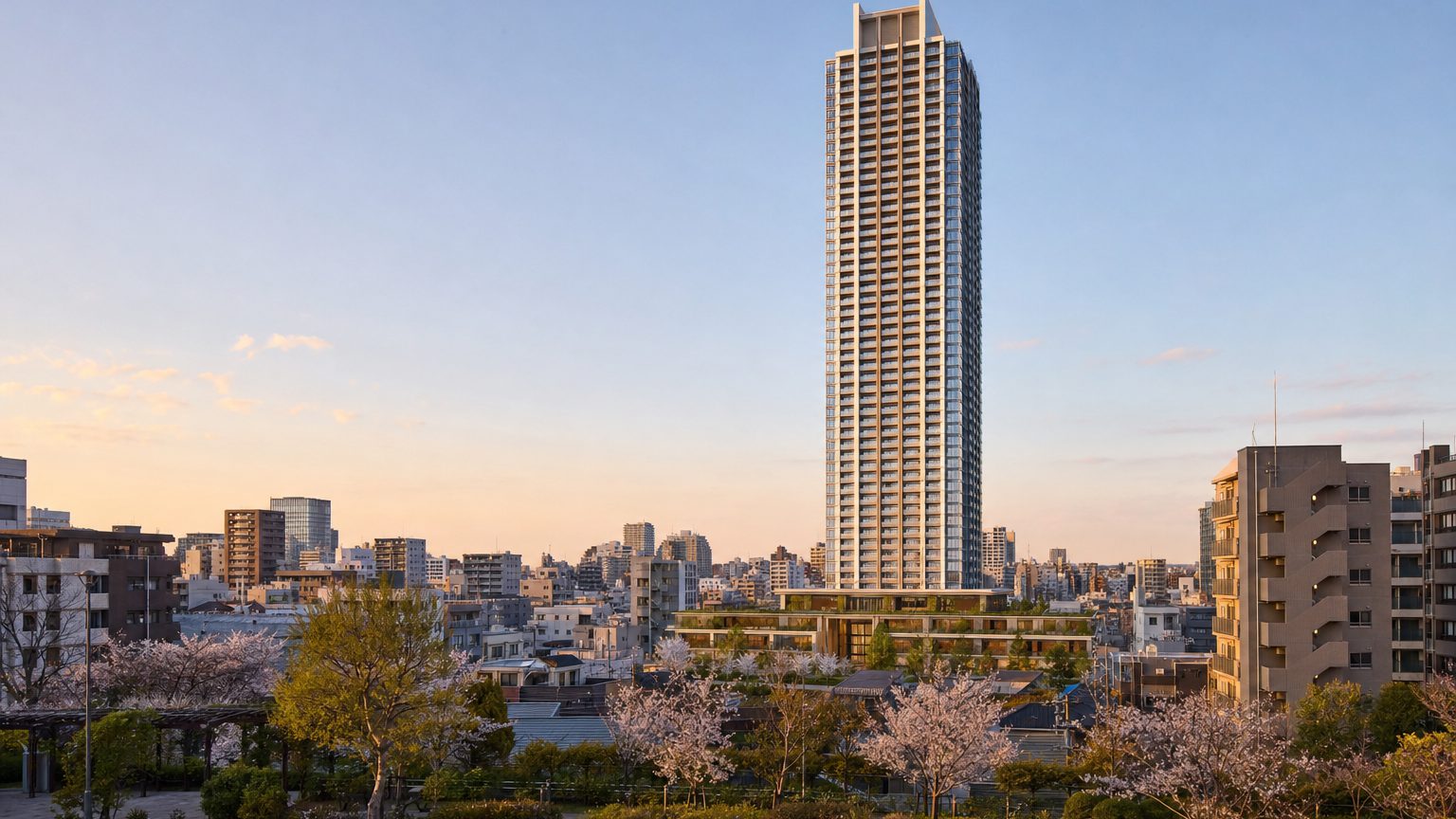 富久クロス コンフォートタワーの外観イメージ