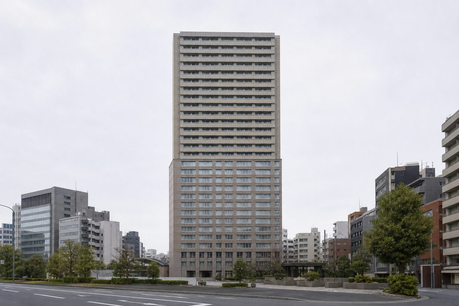 トミンタワー飯田橋三丁目をイメージした外観