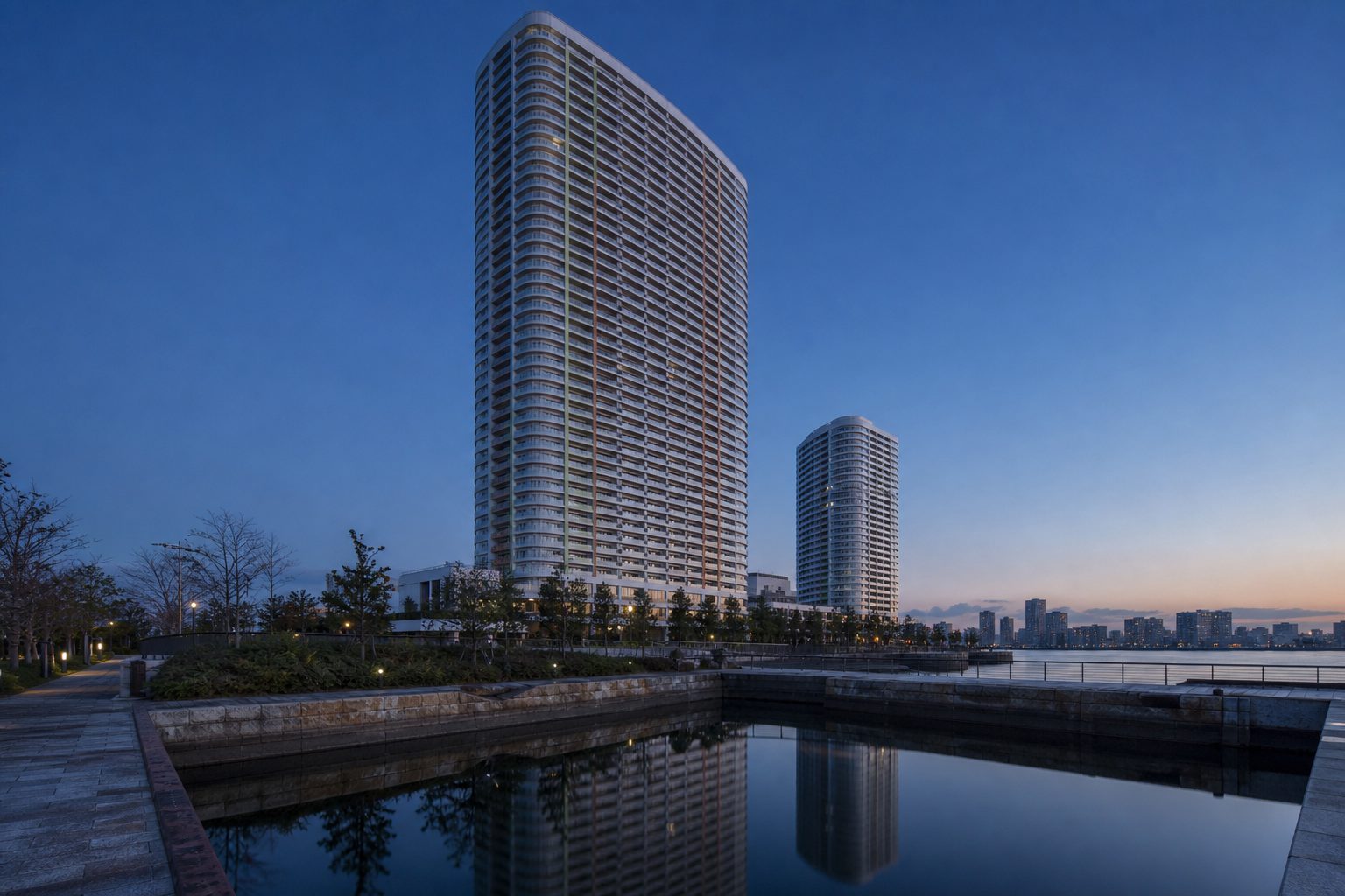 アーバンドックパークシティ豊洲タワー A棟をイメージした外観