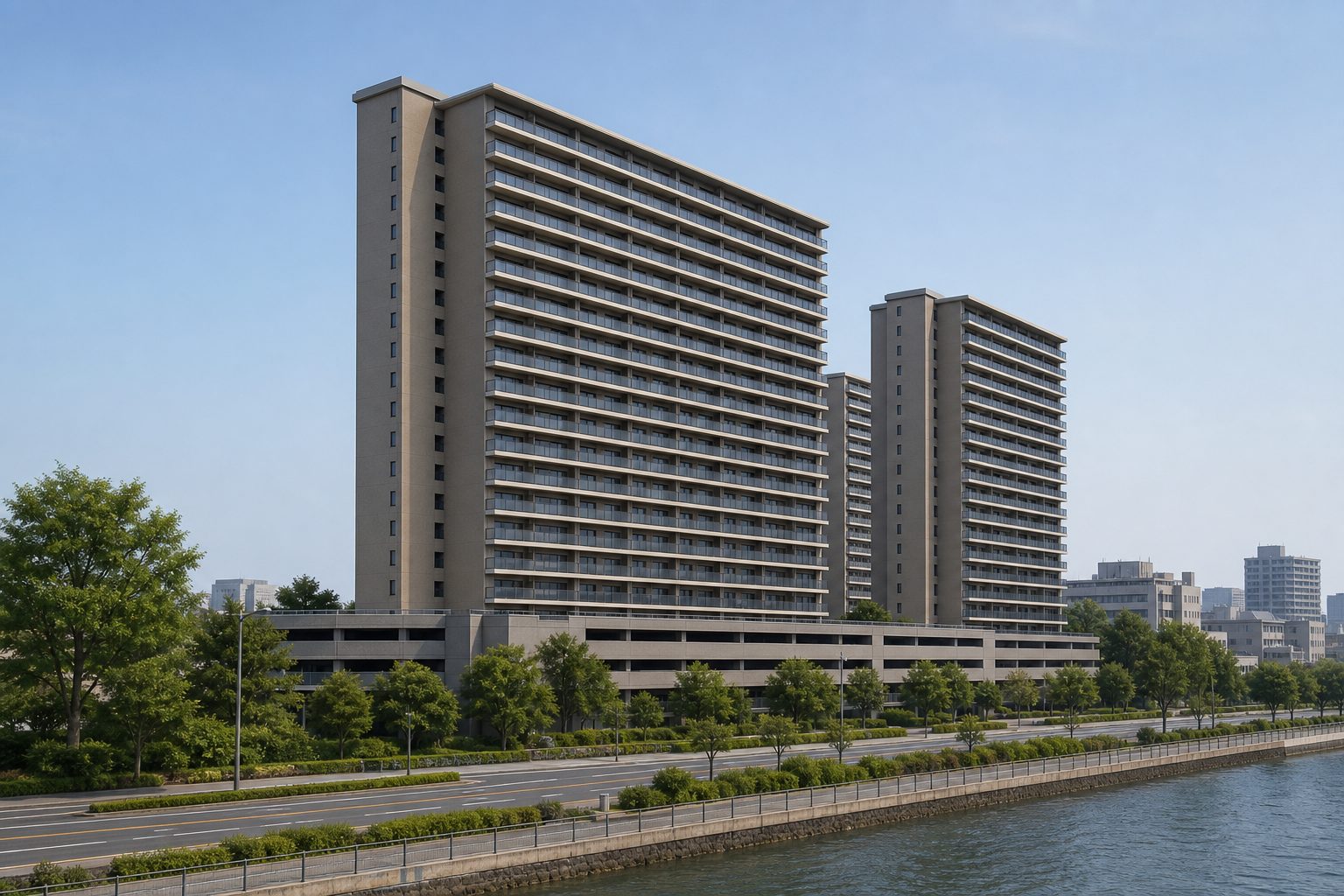 アーバンパレス香椎照葉をイメージした外観