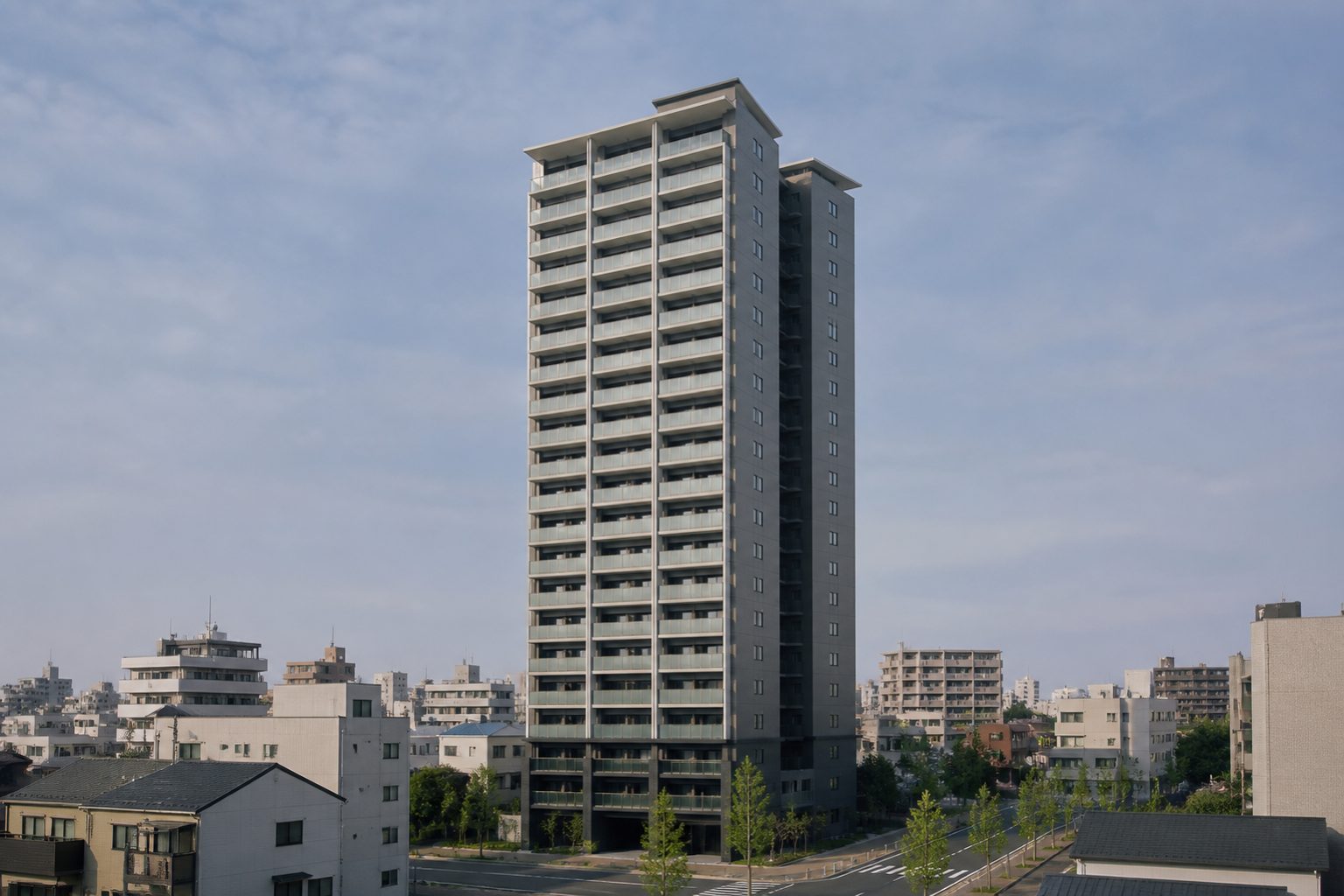 ウエリスタワー和歌山城北をイメージした外観